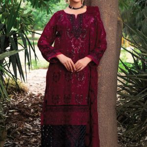 Husna Umar Chiffon Unstitched 3pcs