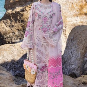 Adan's Libas Lasserkari Embroidered Premium Lawn Unstitched 3 Piece